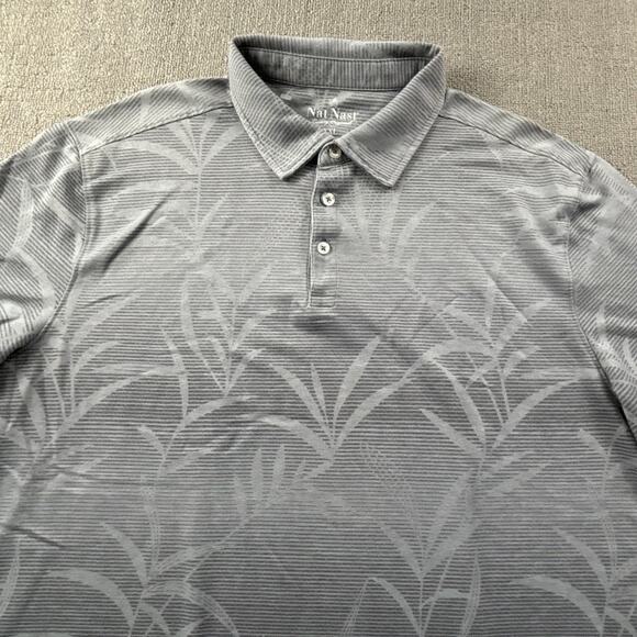 Nat Nast Polo Shirt Adult 2XL XXL Gray Short Sleeve Casual Active Men - Picture 3 of 13